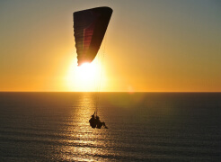 Aerial View of Paragliding